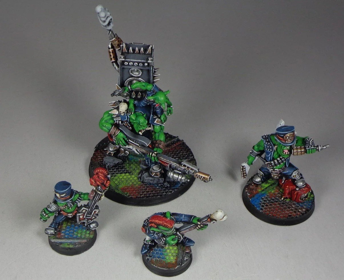 Ork Goff Rockers on their RokkenRolla! — Paintedfigs Miniature Painting ...