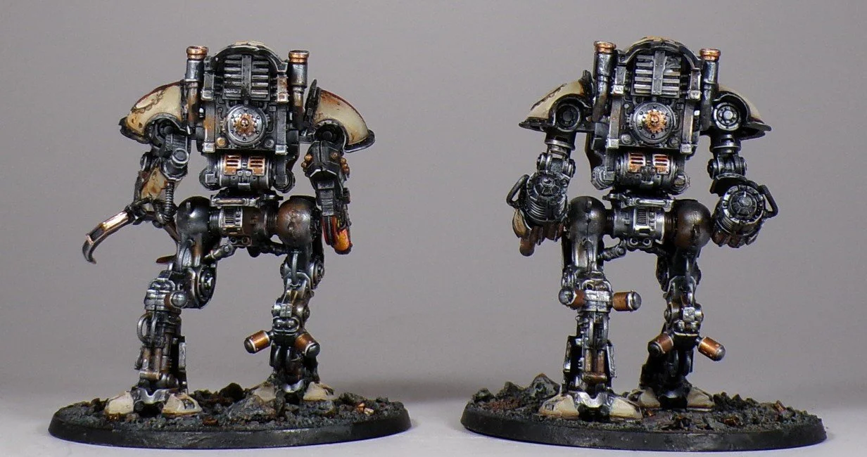 40k: Painting Forgeworld Imperial Knights with Weathering — Paintedfigs ...