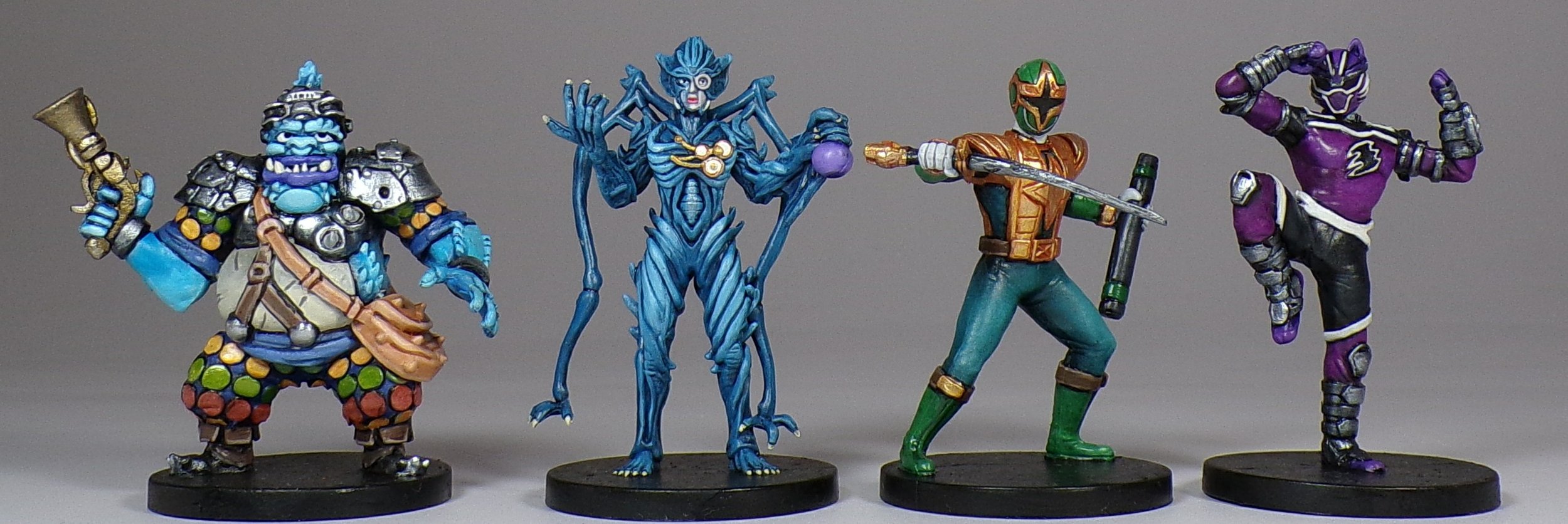 Power Rangers: Heroes of the Grid painted! — Paintedfigs Miniature ...