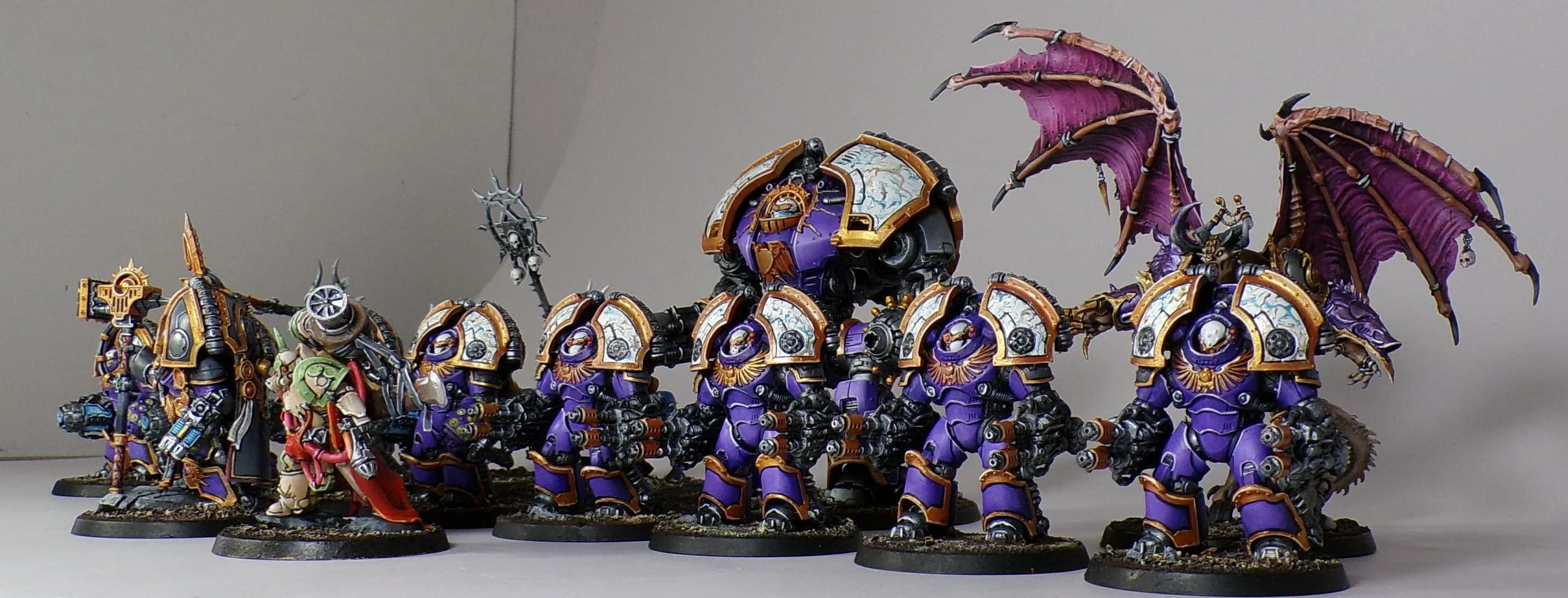 Horus Heresy Emperor's Children Chaos Space Marines and 40k Daemon Primarchs Warhammer 40k PaintedFigs Miniature Painting Studio ( (6).jpg
