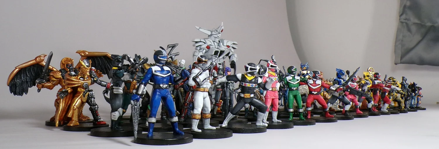 Power Rangers: Heroes of the Grid painted! — Paintedfigs Miniature ...