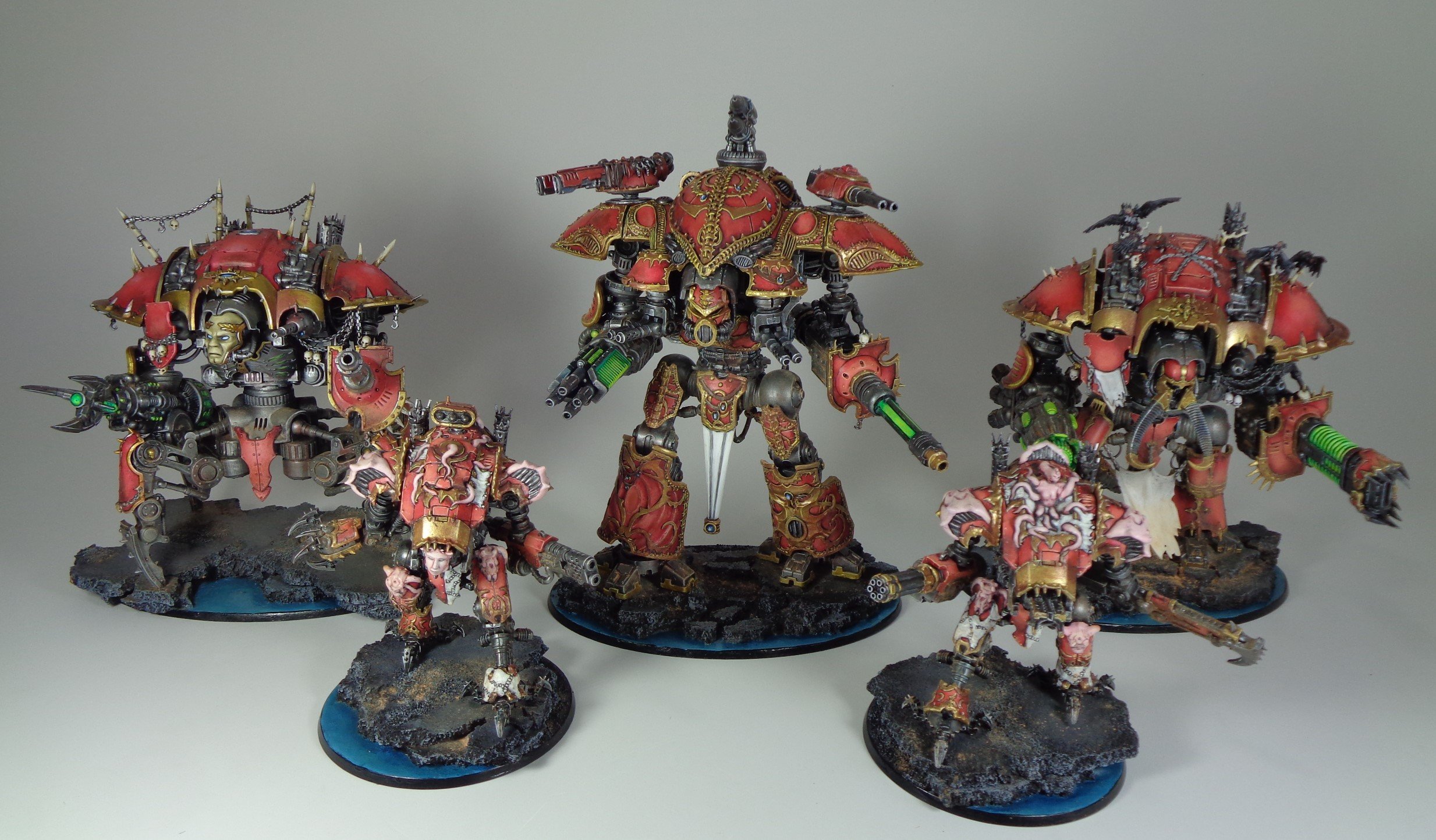 Painting Converted 40k Chaos Knights — Paintedfigs Miniature Painting  Service