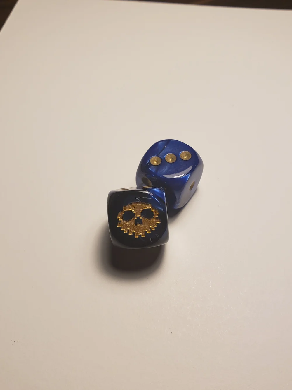 Critical Hit Tattoo Gaming Dice Blue Marble And Gold Critical Hit Tattoo