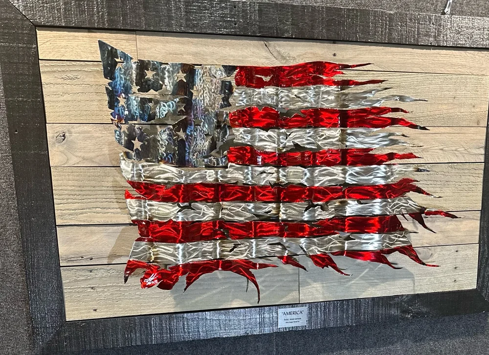 モックス・ジャスパー　ステンレスアート Pieces Available — Hand Crafted Burnt Metal Art