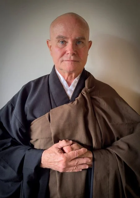Portrait of Ryūki Tom Hawkins with his service outfit