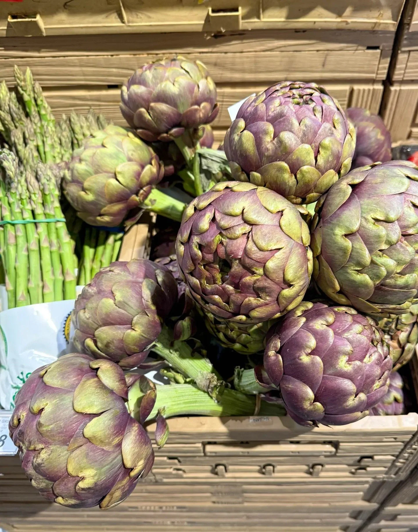 Roman artichokes. The reason we always come back hungry.

These purple carciofi are a Roman staple &mdash; fried whole until crispy, braised with garlic and mint, or served Jewish-style until they open like a flower. You find them piled in wooden cra