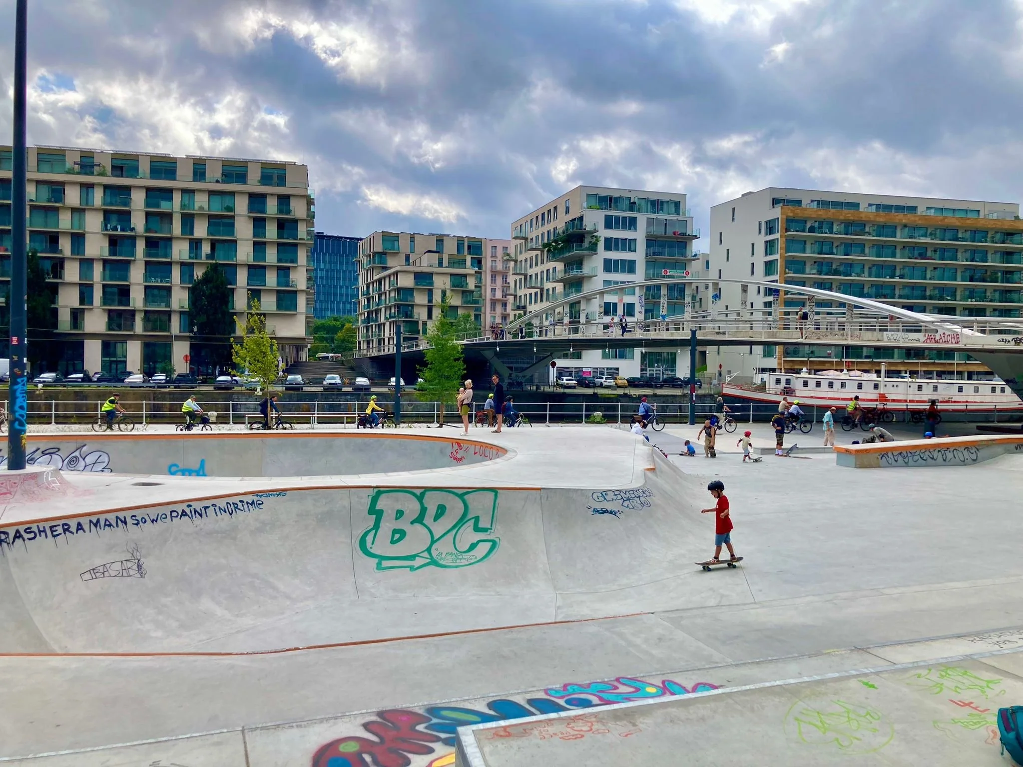 kanaalzone Brussel, skate in het becopark