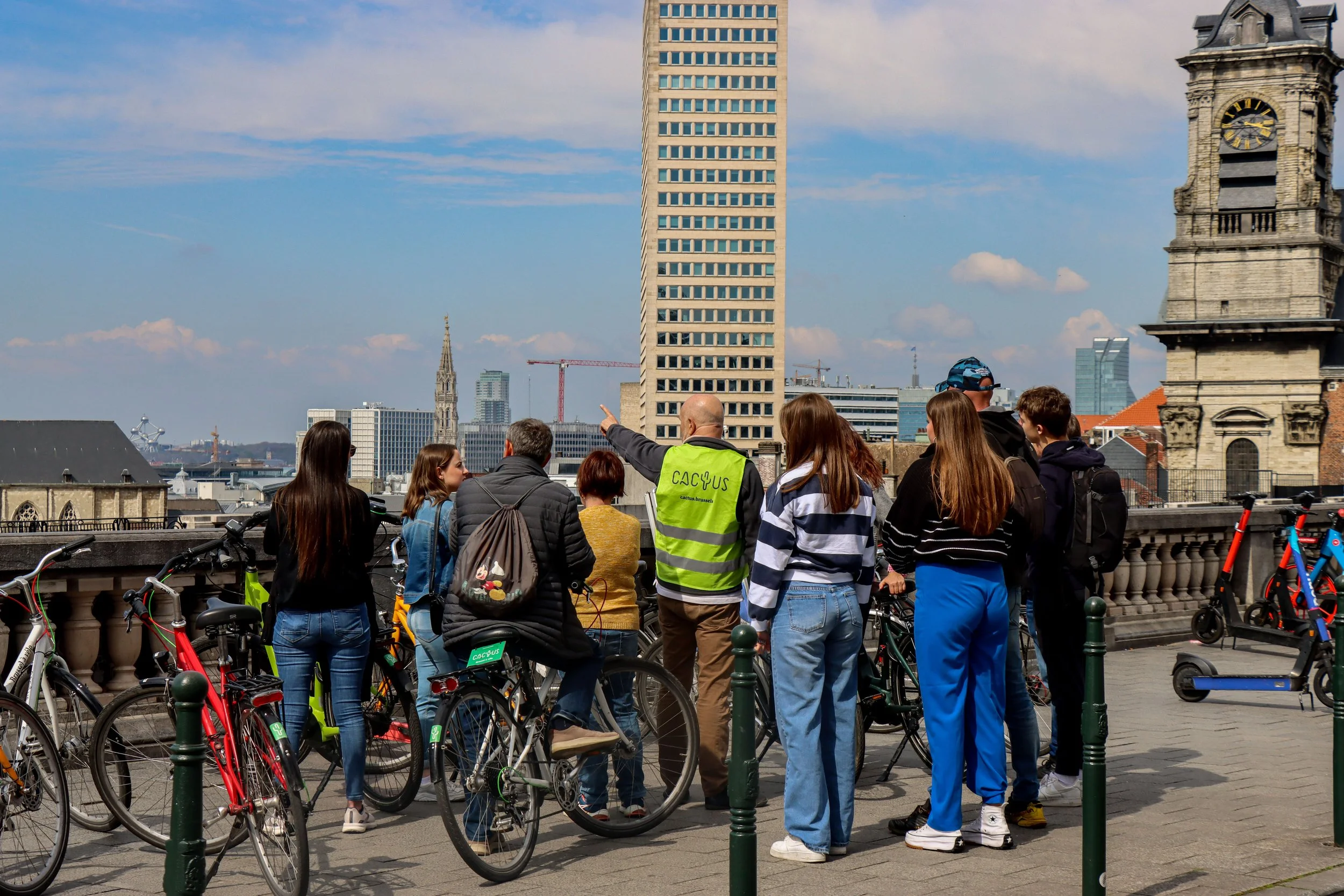Discovering Brussels highlights and hidden gems on a guided bike tour with local Cactus guide