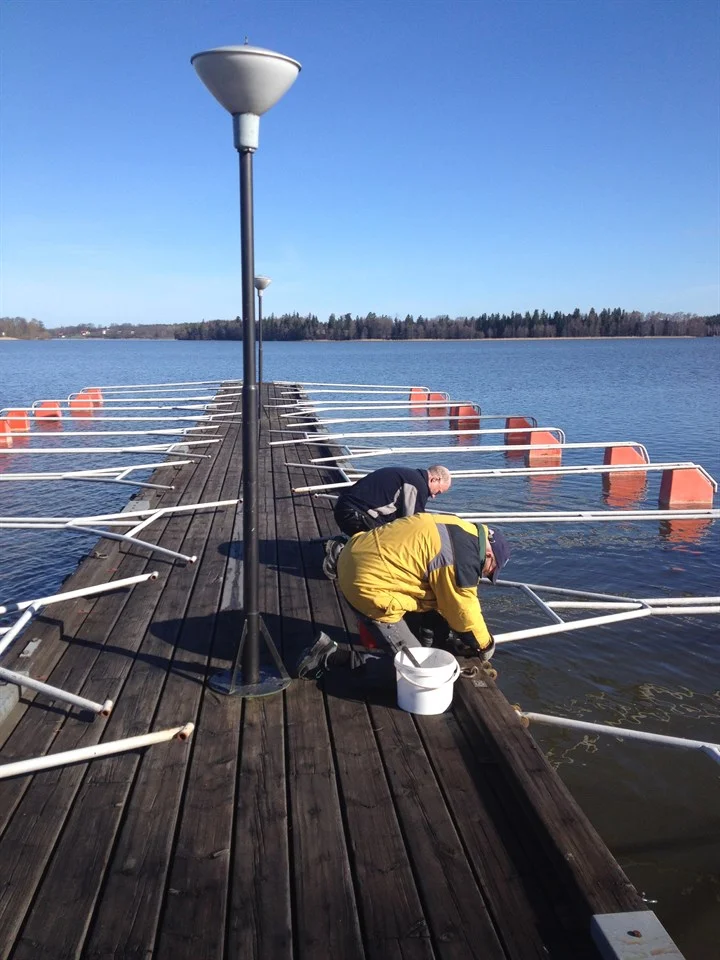 Beläggning av bommar!
