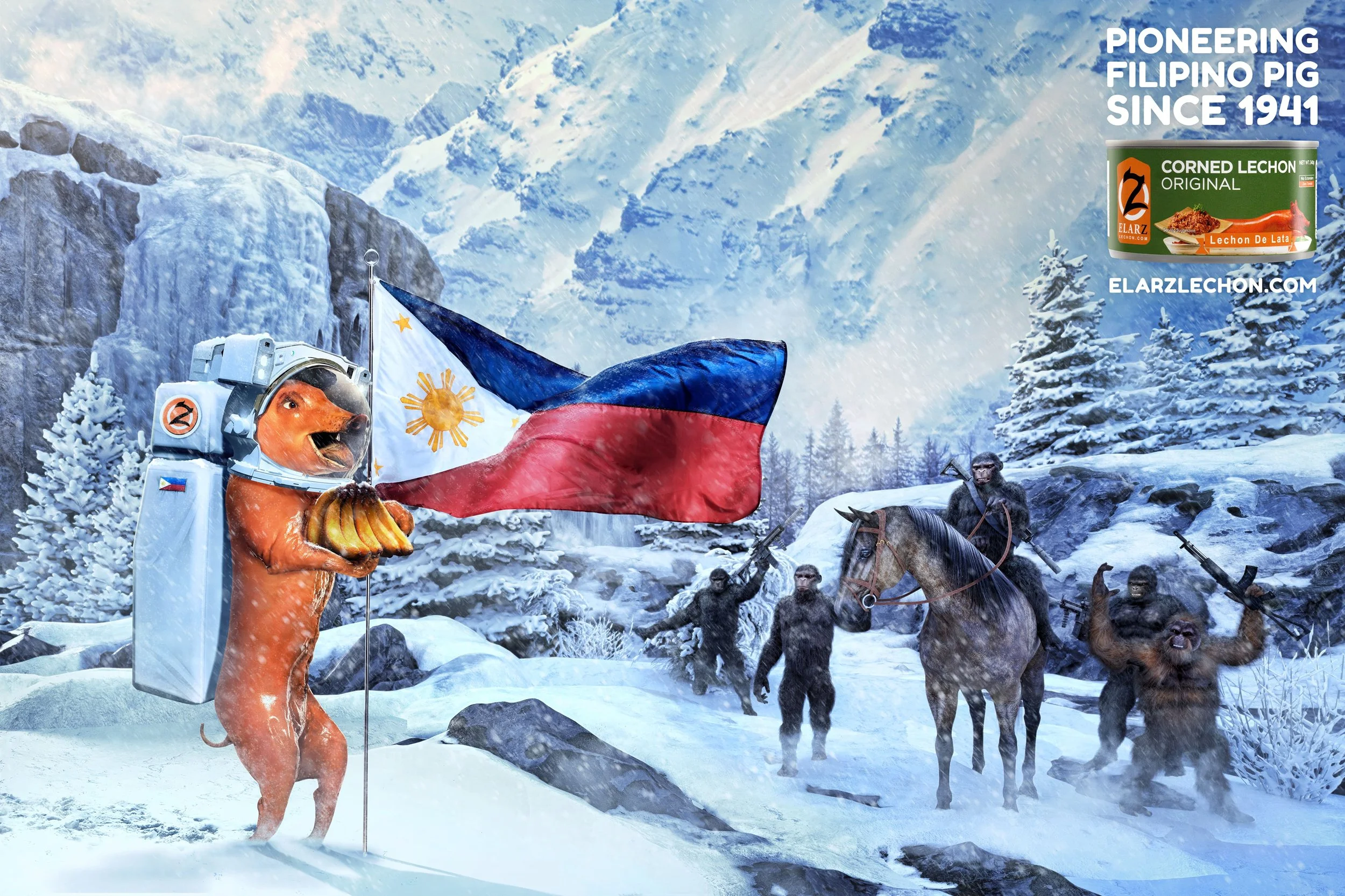 PIONEERING PIG - PLANET OF THE APES