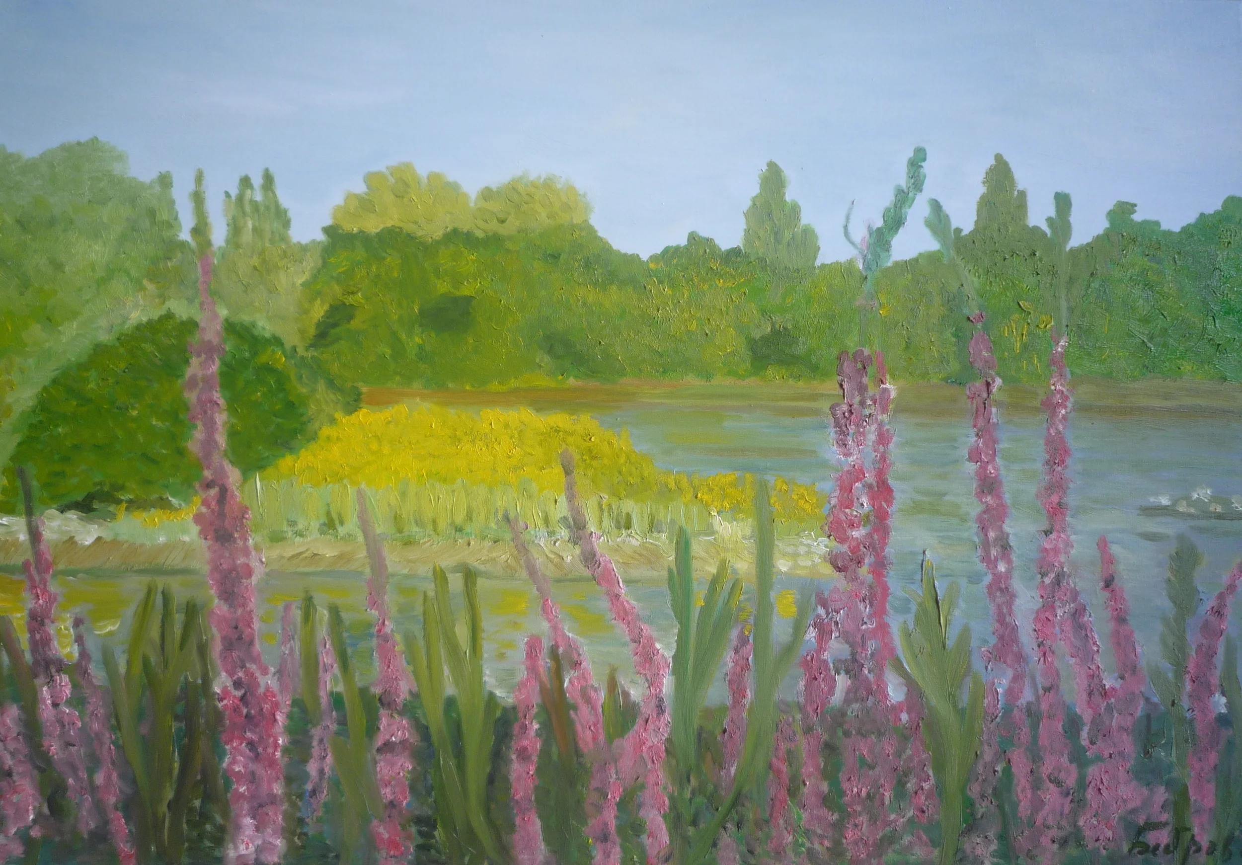 Chiswick Eyot July. SOLD