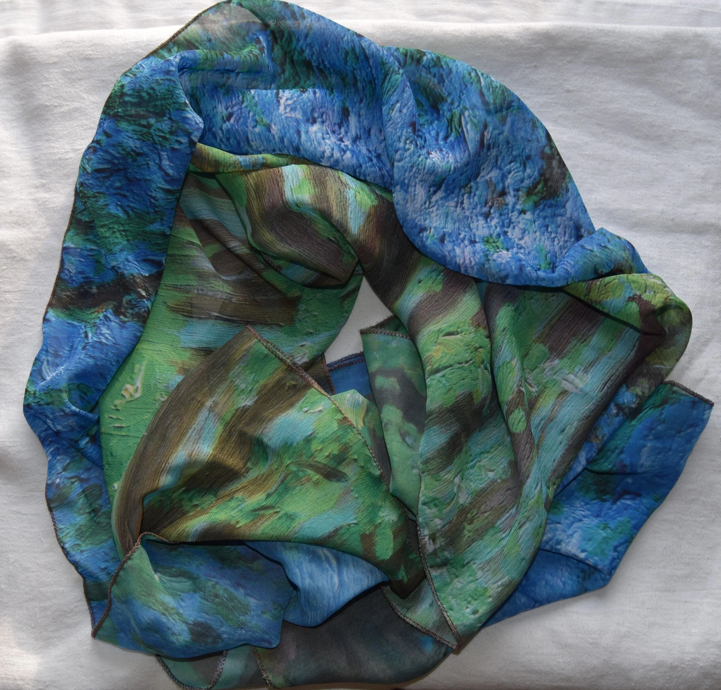 Scarf. Bluebell forest.  £25