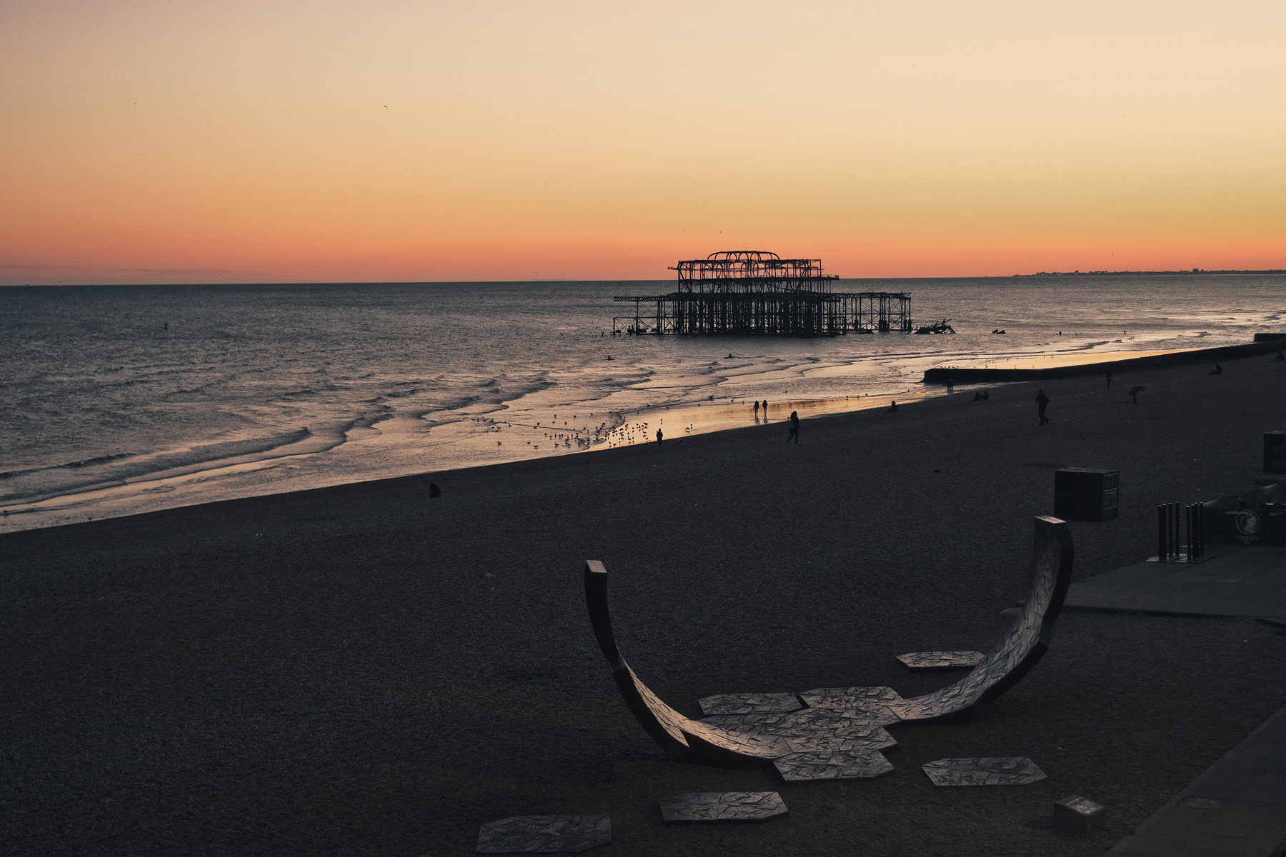 West Pier, Brighton, East Sussex, England