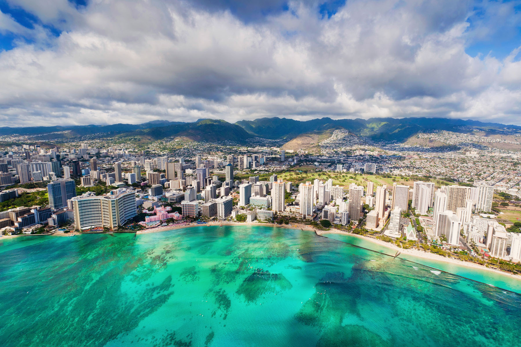 Waikiki Beach, Oahu, Hawaii, USA