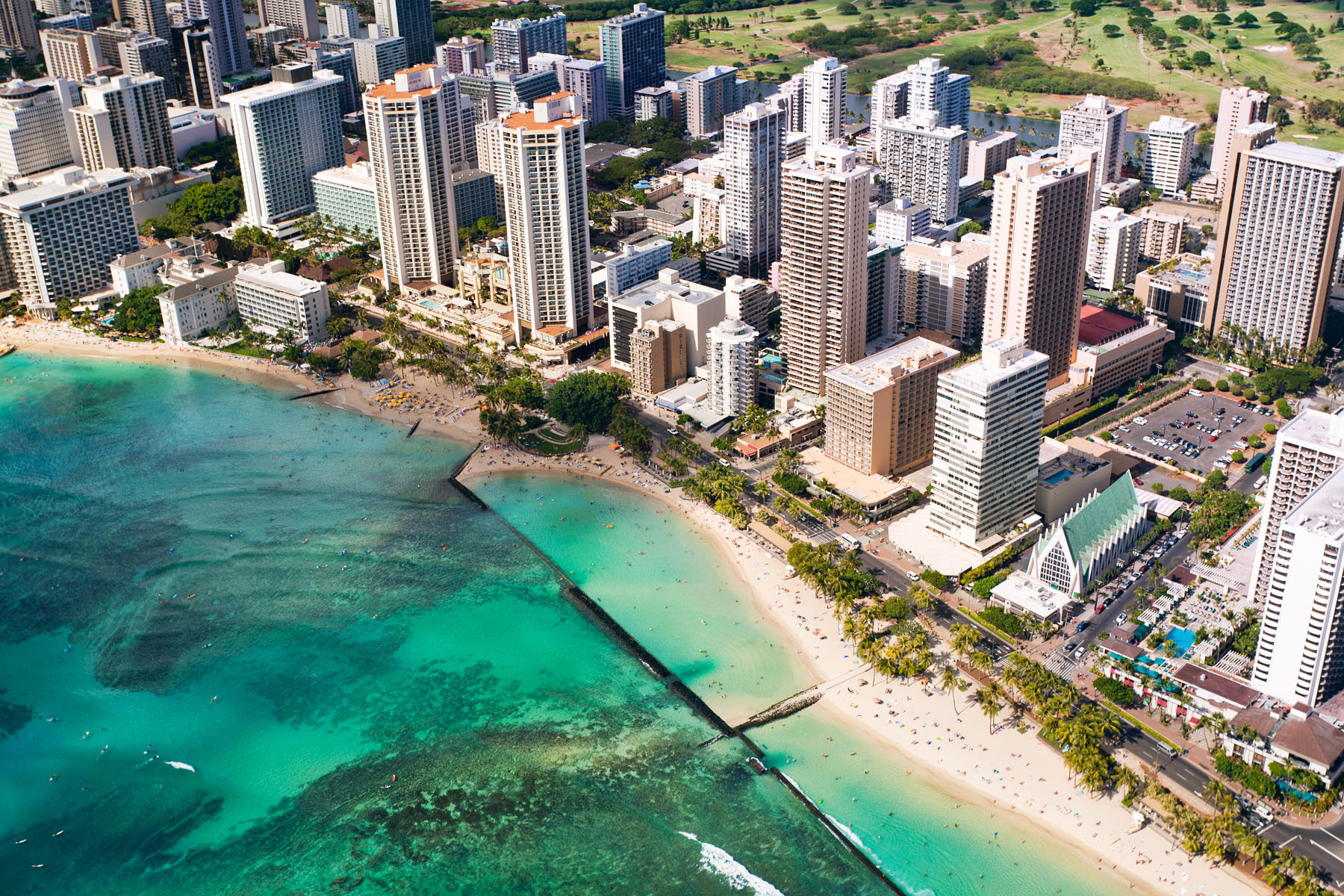 Waikiki Beach, Oahu, Hawaii, USA