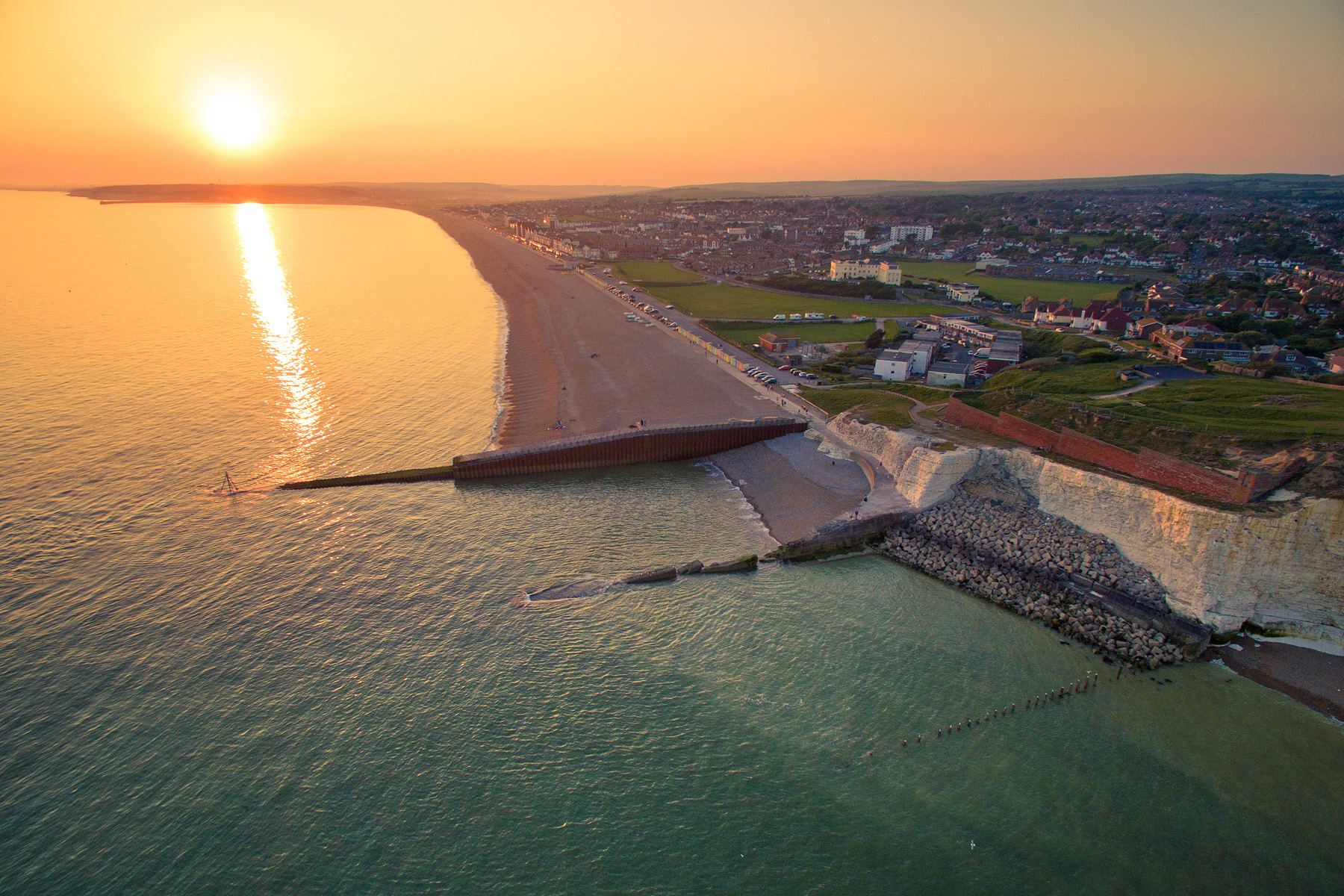 Sunset over Seaford, East Sussex