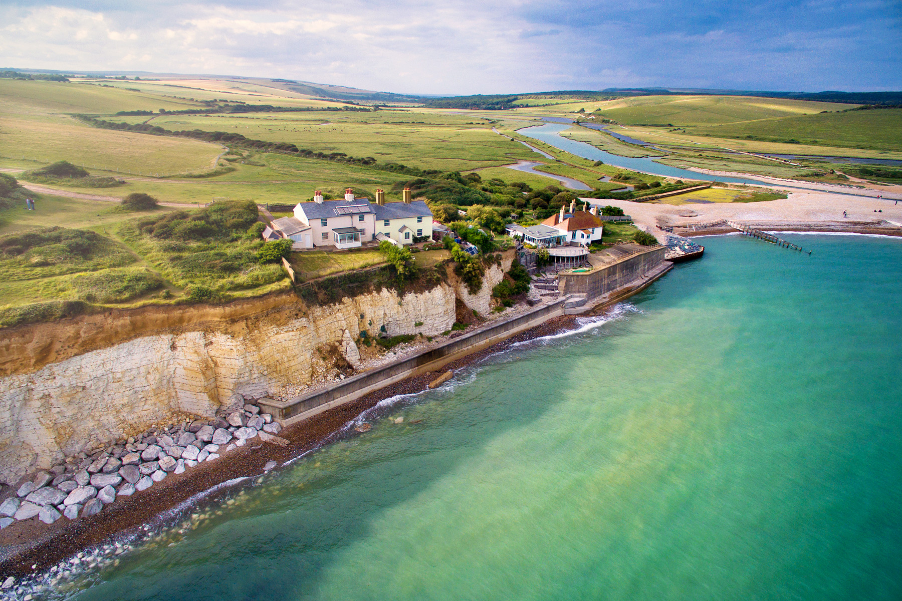 Coastguard Cottages and Cuckmere Haven, Seaford, East Sussex