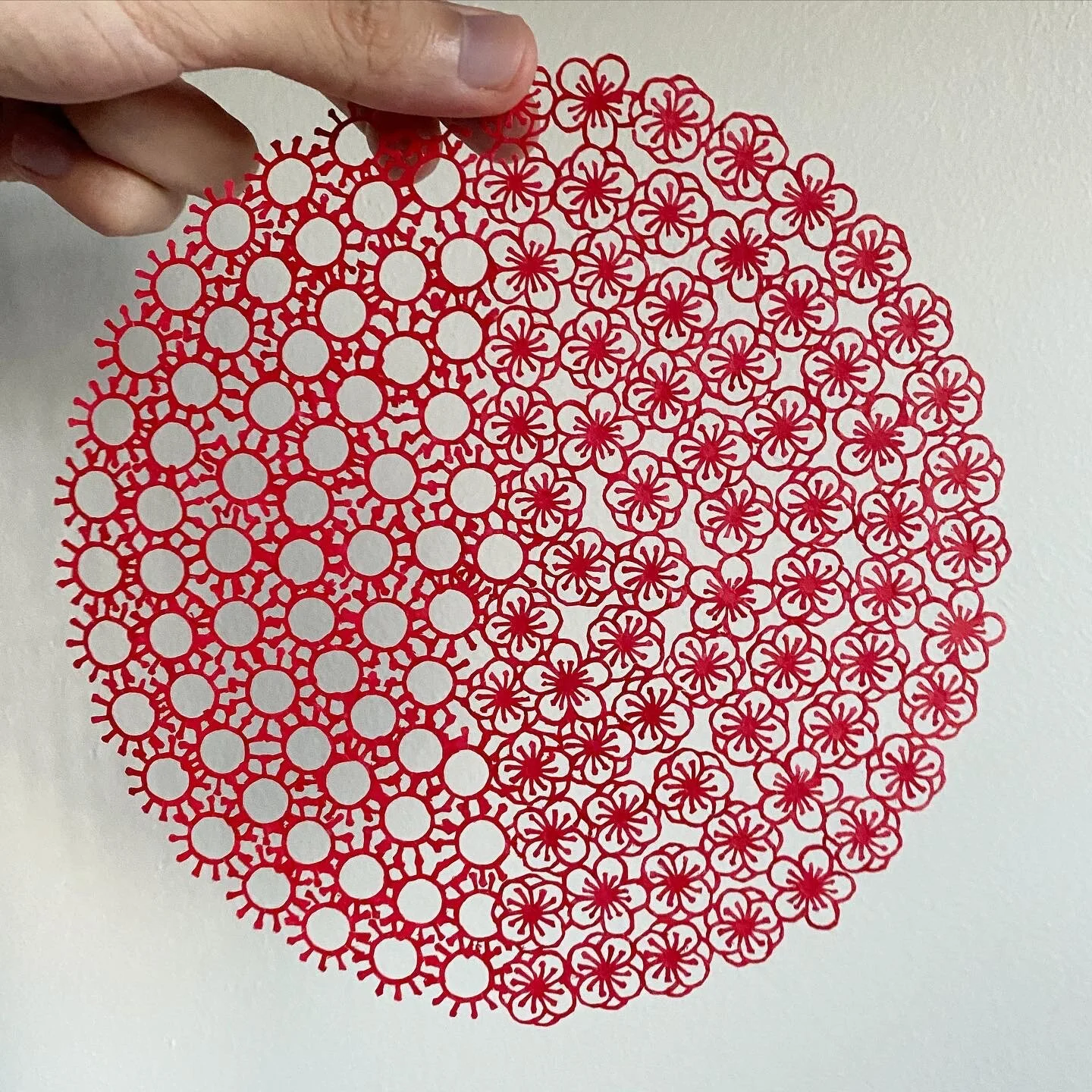  Moodswing Paper cut. 情绪波动手工剪纸。 気分変動のパターン紙切り。 