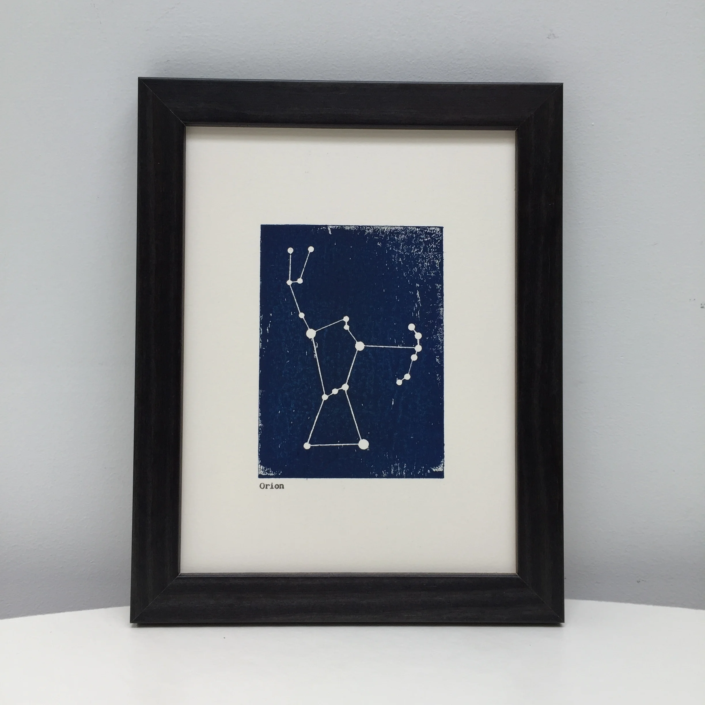 Orion constellation print black frame