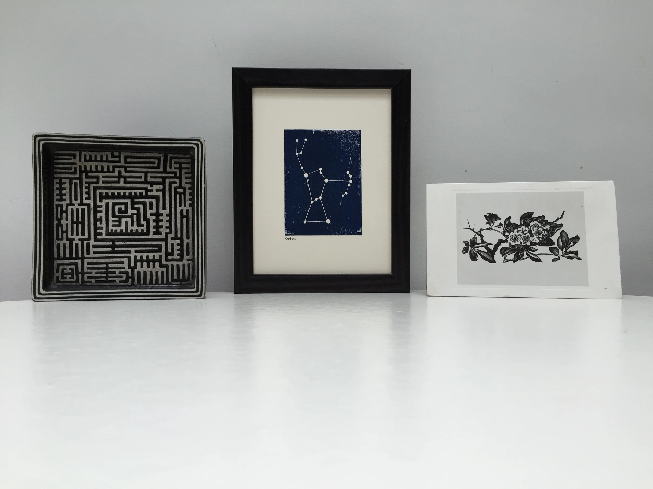 Orion constellation print black frame