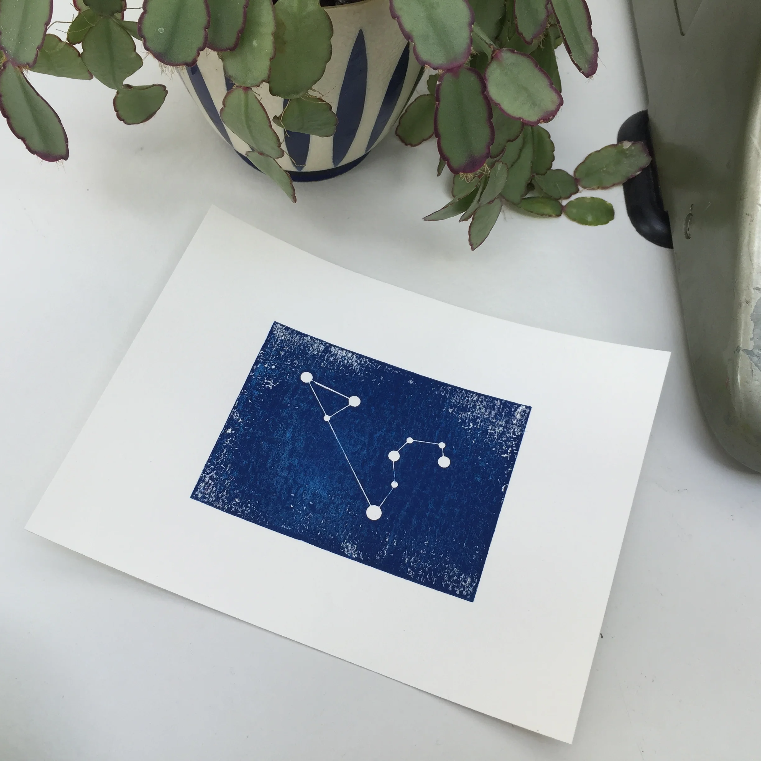 Leo constellation personalised print unframed