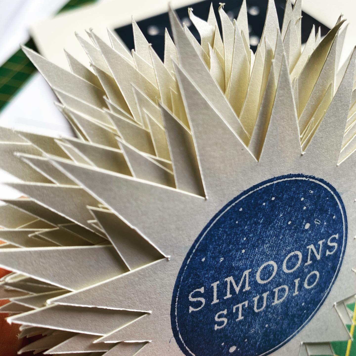 💫A whole lot of star stickers were cut out yesterday- that&rsquo;s my scalpeling exercises done for the week! These stickers are placed on the protective cardboard when I send my framed prints out. I use recyclable packaging as much as possible. I&r