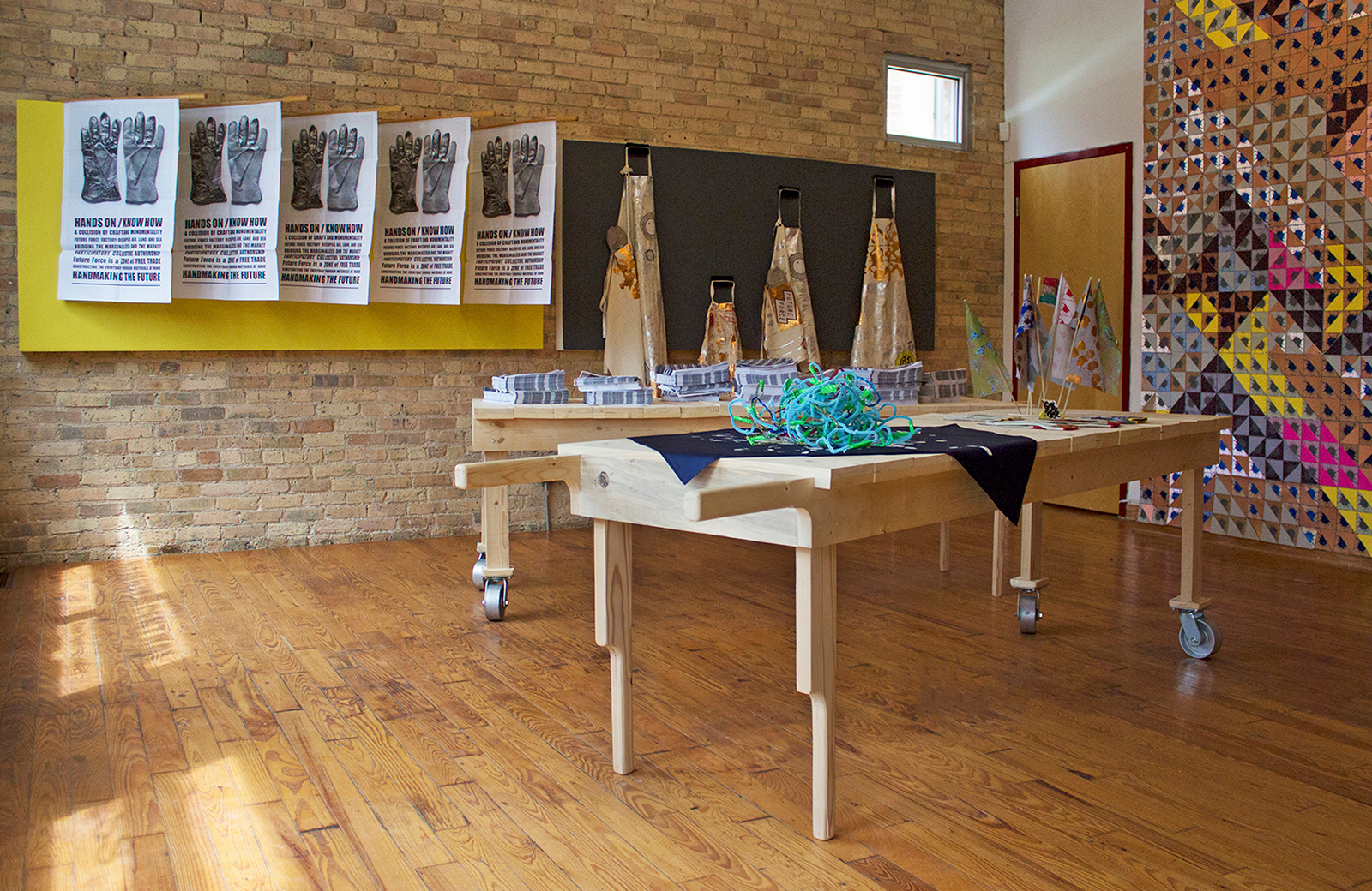  The Experimental Sound Studio, Chicago, 2014, Flags: installation view. Photo: Adam Liam Rose 