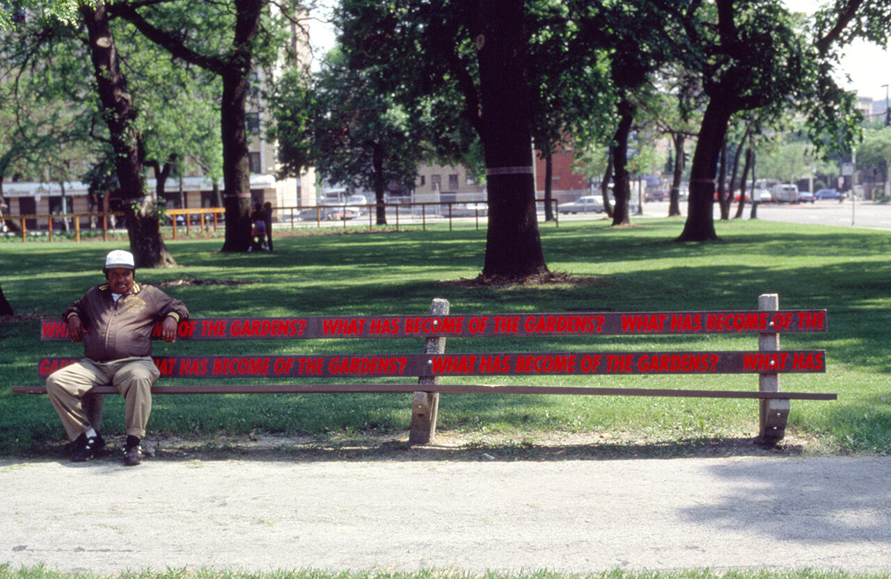  “What has become of the Gardens” installation view, An American Garden 1995-1996 