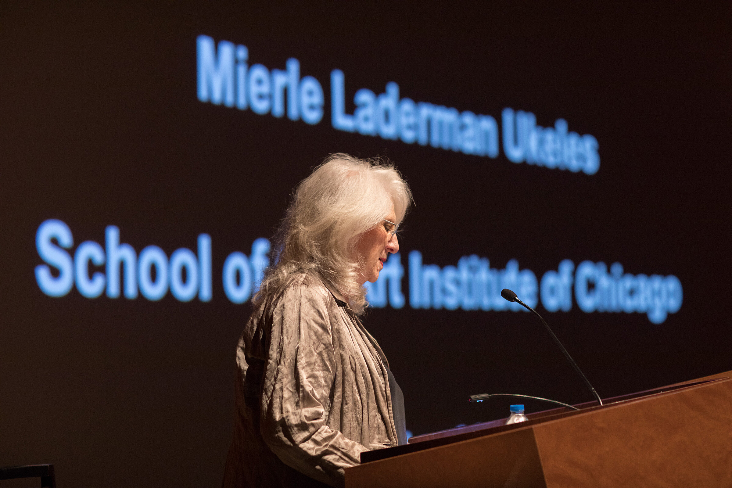  Visiting Artists Program Lecture: Mierle Laderman Ukeles, The Art Institute of Chicago, Rubloff Auditorium, 2019 