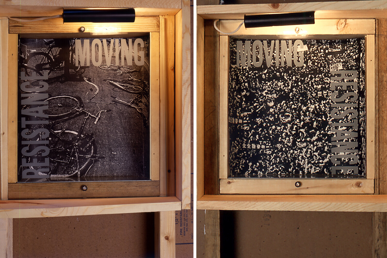   Marginal Way: Moving Resistance &nbsp;vitrines 1991. Photo: B. T. Martin 