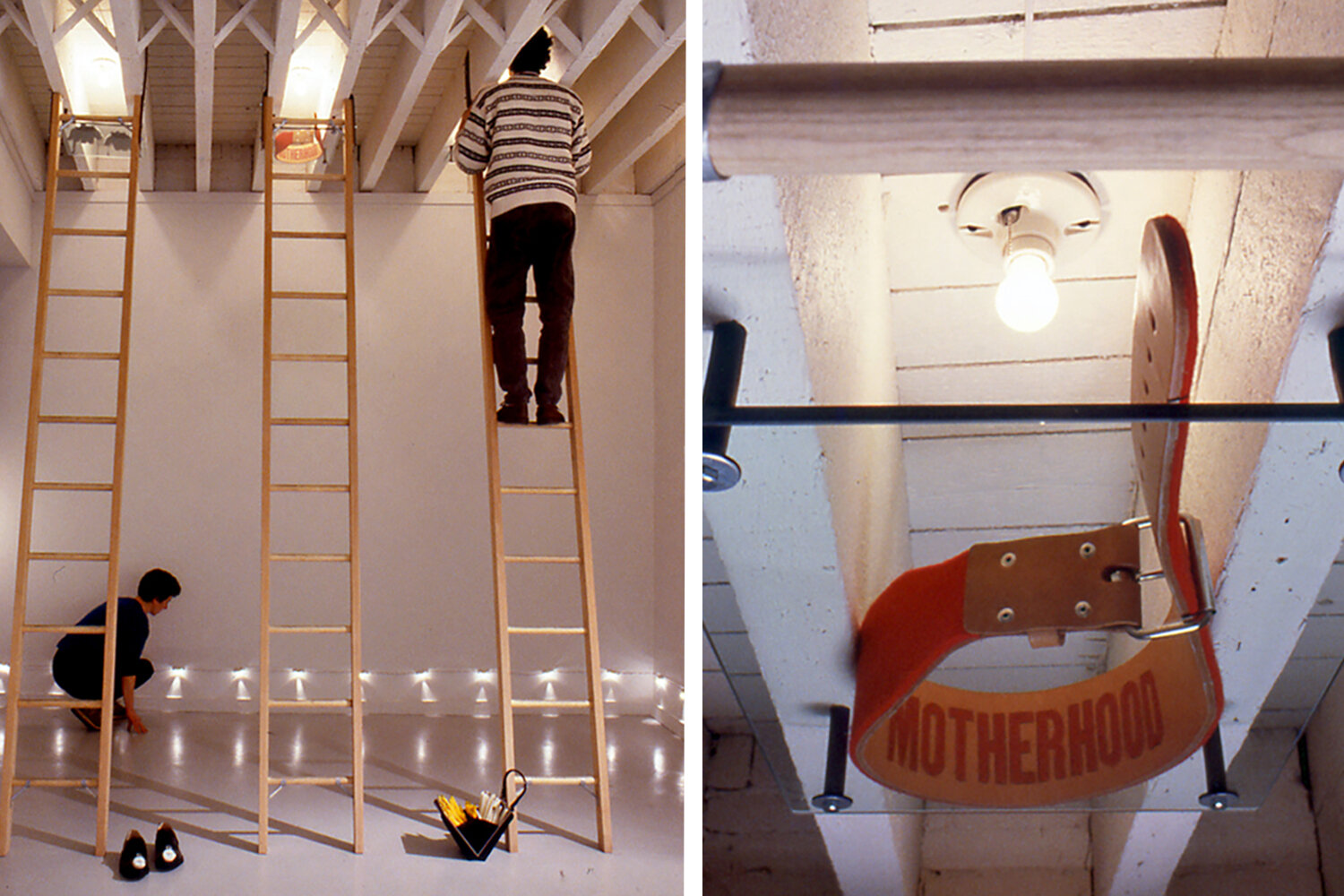   Measuring With Eyes and Feet : detail and installation view 1991. Photo: B.T. Martin 