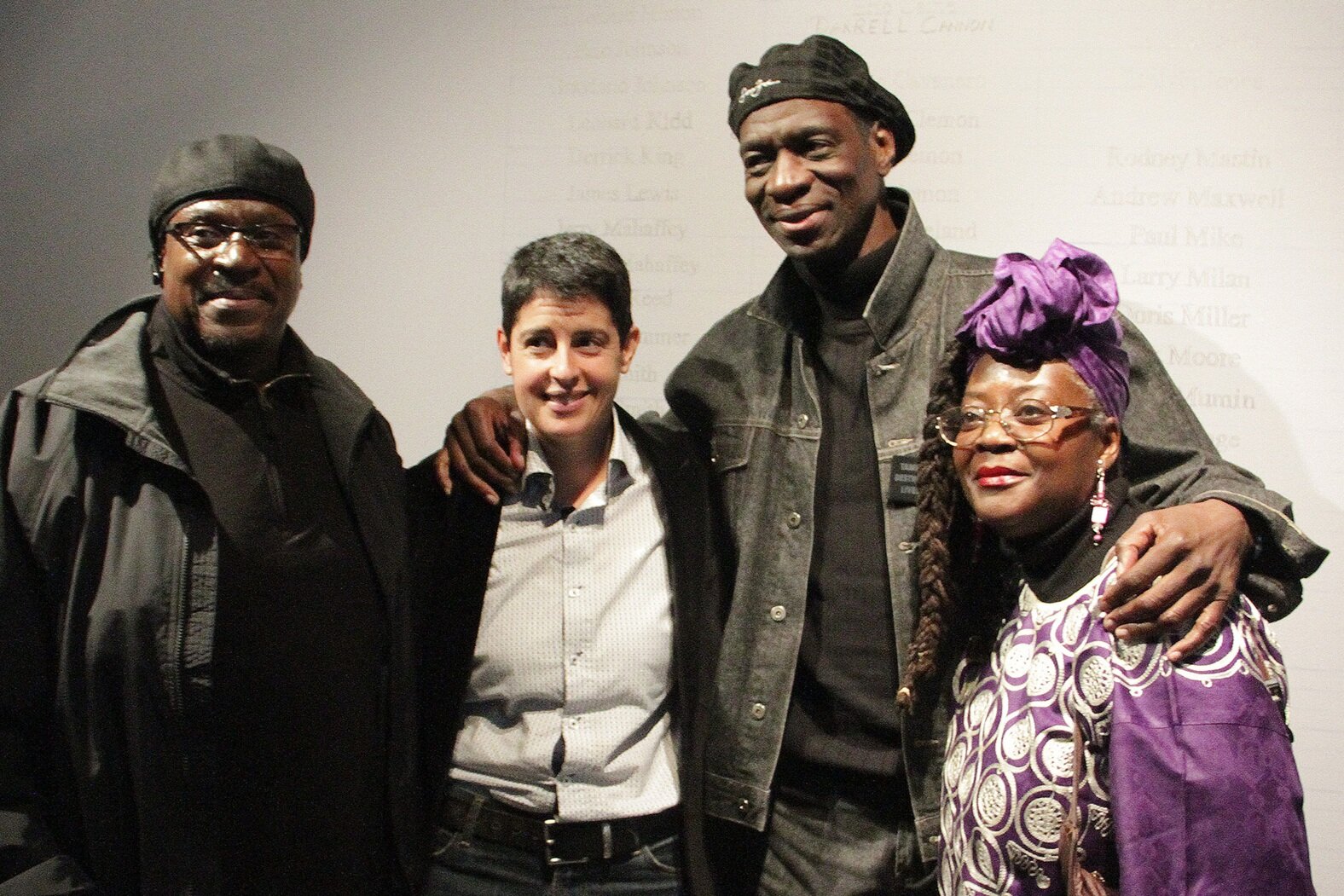  CTJM, Opening The Black Box, The Charge is Torture, The Sullivan Galleries, School of the Art Institute of Chicago, 2012 (Darrell Cannon and Anthony Holmes, torture survivors, Joey Mogul, Peoples Law Office, Dorothy Burge, Community Activist) 