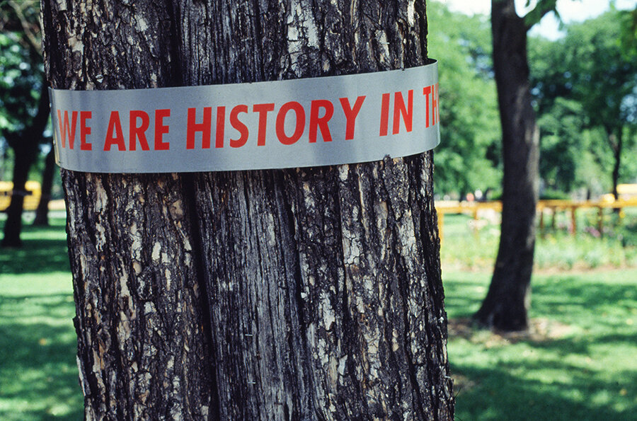  “We are history in the making,” tree band, An American Garden 1995-1996 