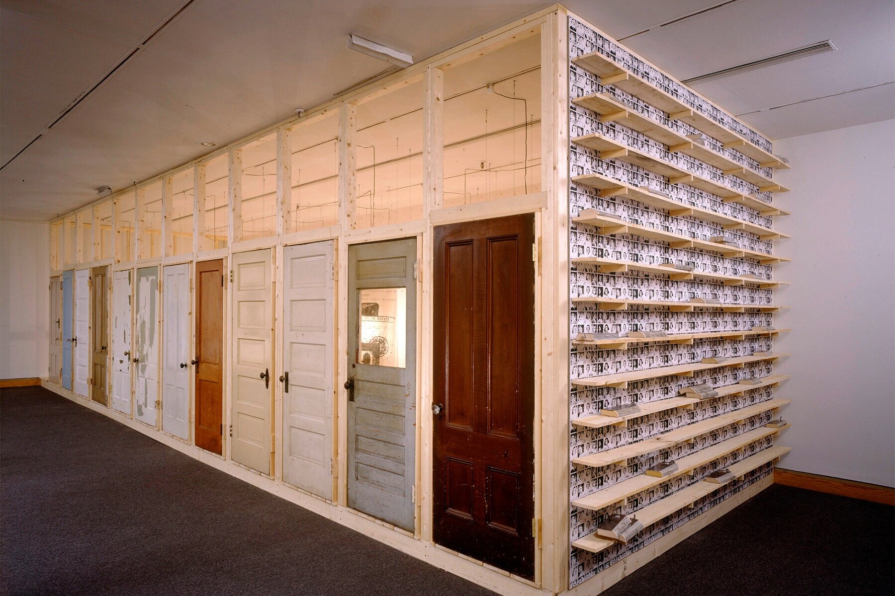   Anne Frank Project: Partial Index , installation view, Portland Museum of Art, 1994 