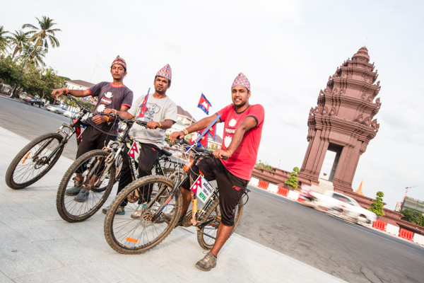 PUSHING THE PEDALS: NEPALESE CYCLISTS PLAN TO CIRCLE THE WORLD