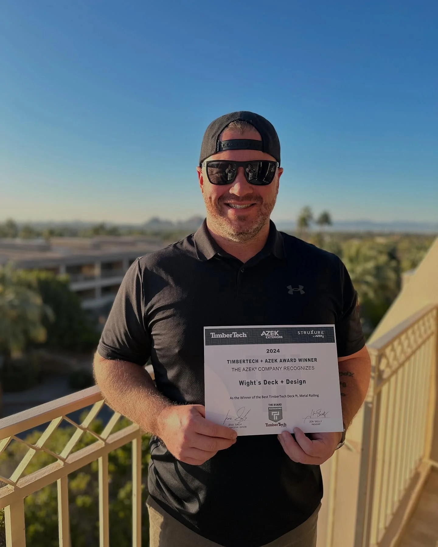 Proud and humbled to win this award. &ldquo;Best deck featuring Timbertech metal railing&rdquo;. Huge shoutout to my faithful and hardworking crew!!!