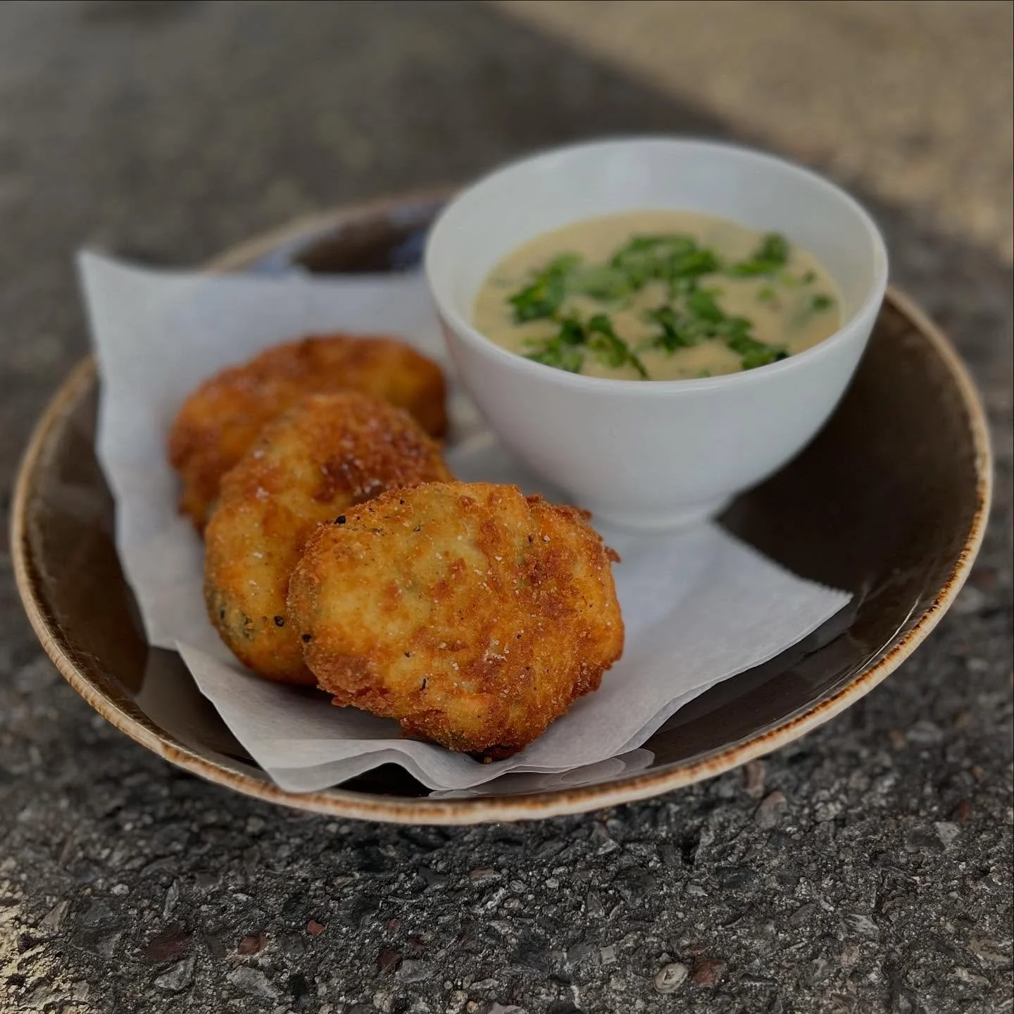 Special tonight! Potato Nuggs - bone marrow piccata sauce

 #smallplates #nuggies #yardleypa