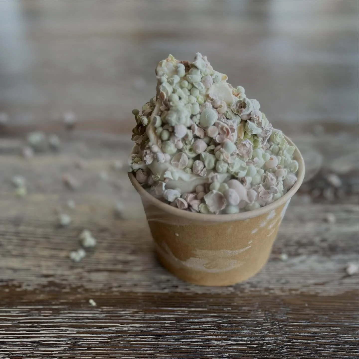 Vanilla soft serve with mint &amp; chocolate dippin&rsquo; dots #dessert #iscreamforicecream