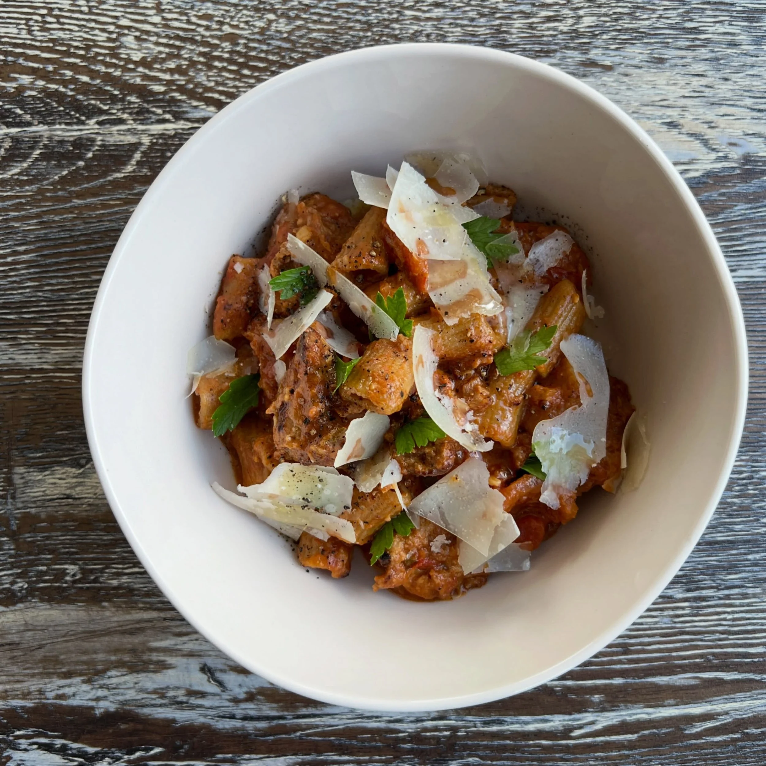 A.1. Rigatoni, meatball marinara. Wednesday night special! #noodles #blueplatespecial
