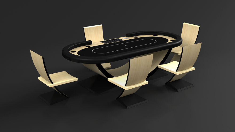 Modern poker table set Modern poker table set