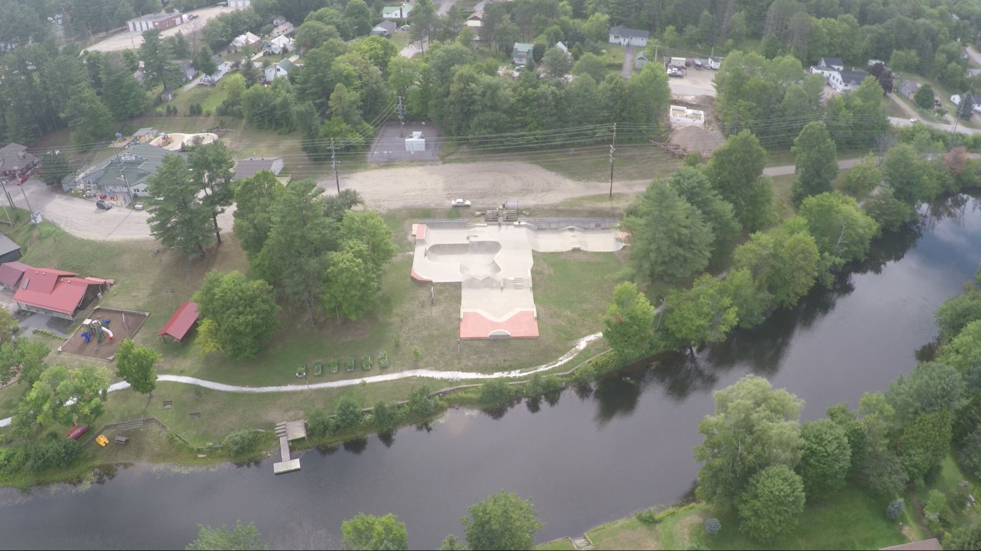 The Freedom Skate Park in Bancroft Ontario.