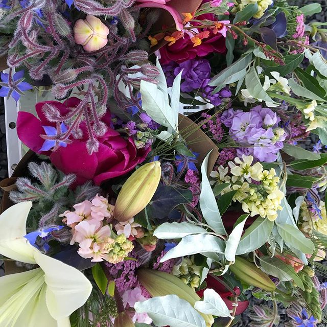 Loved this color palette from the market bouquets yesterday.