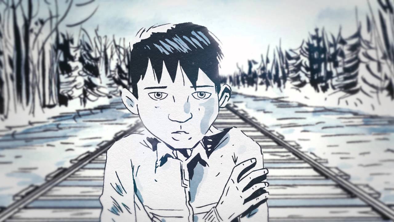 Chanie Wenjack as depicted in Secret Path , a graphic novel by Jeff Lemire with music by Gord Downie