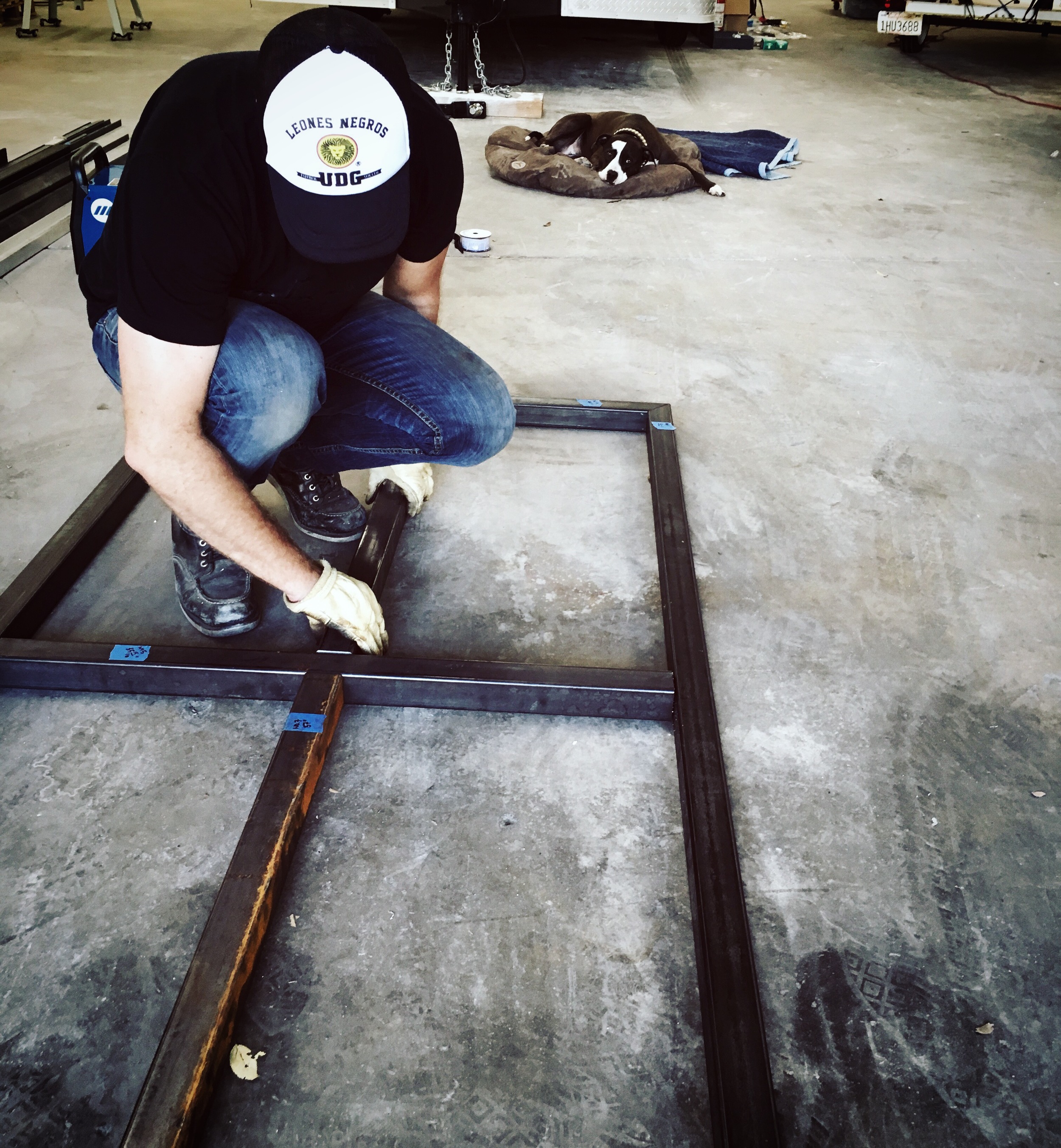 Welding a Welding Table