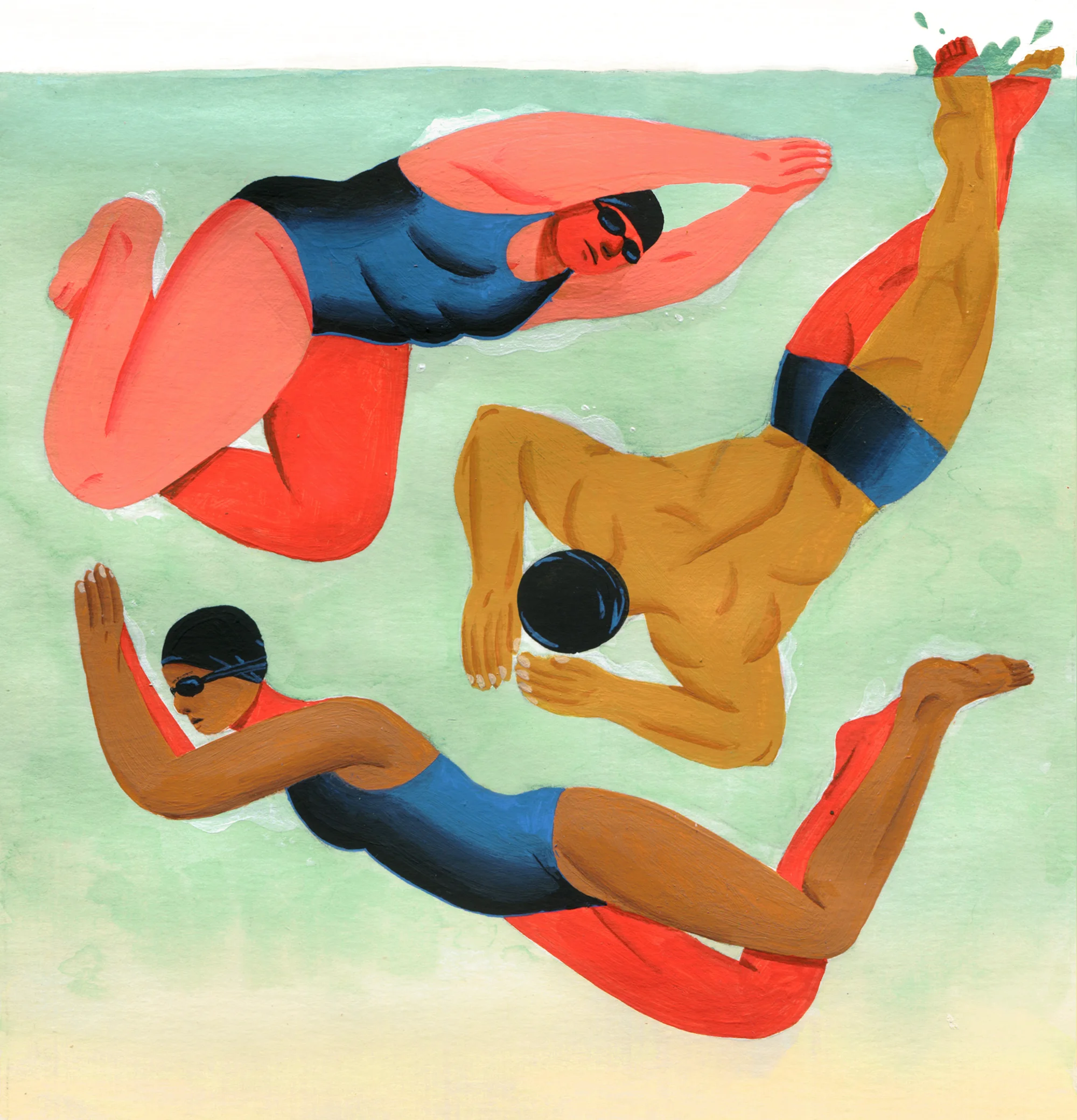 How do swimmer’s body types affect their performance in different events?