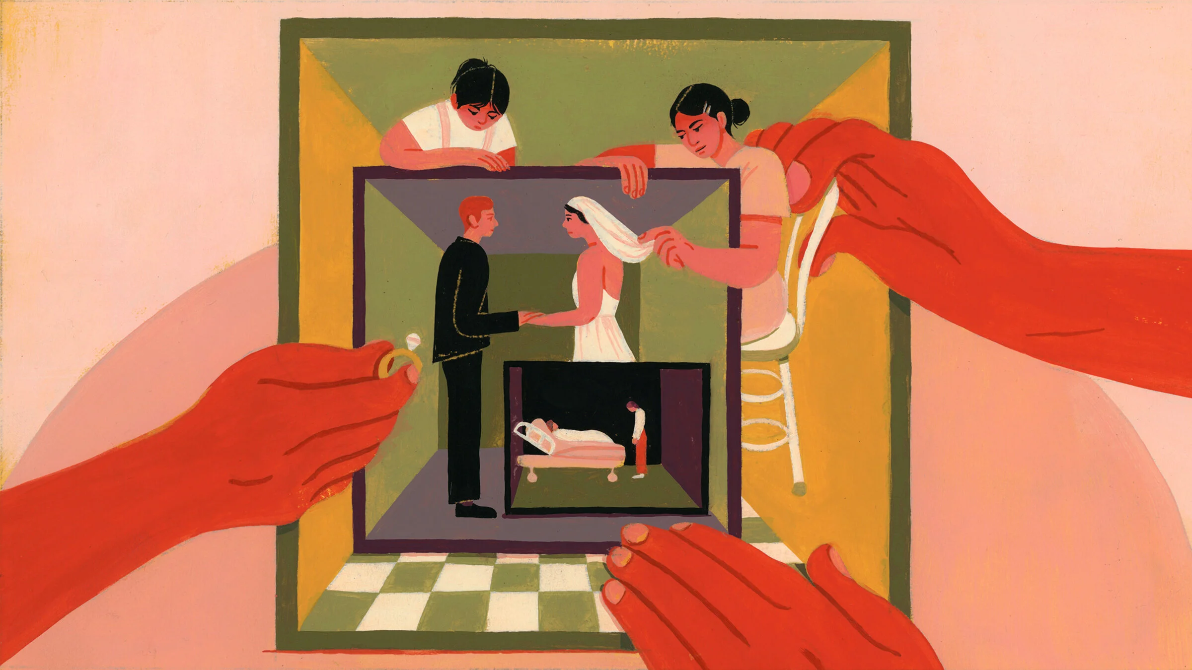  A woman makes shadow boxes of her life with her overbearing mother. 