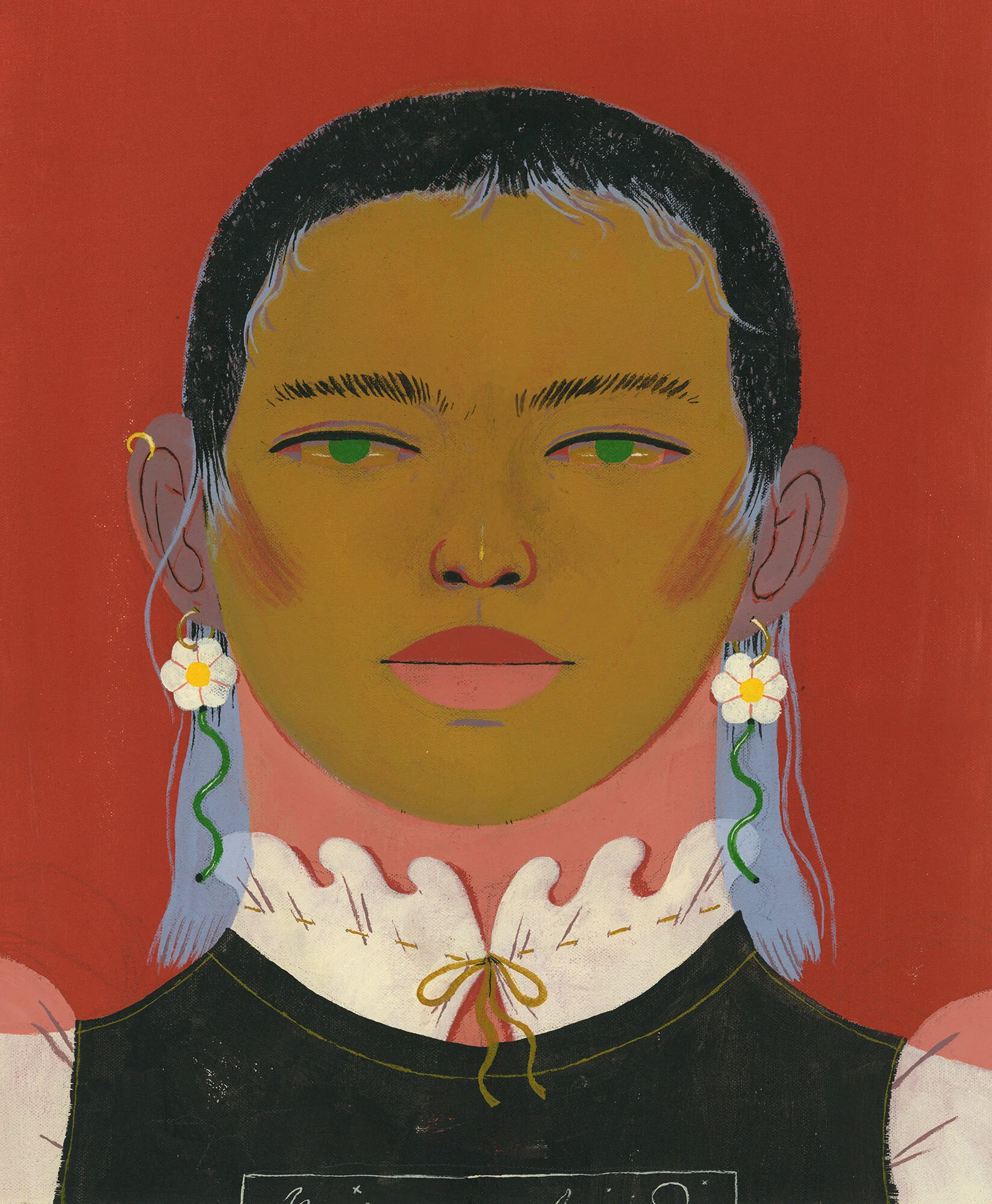   René ,  14” x 17” acrylic on canvas 