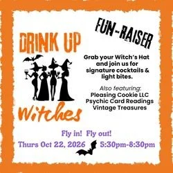 Party witches drinking beverages
