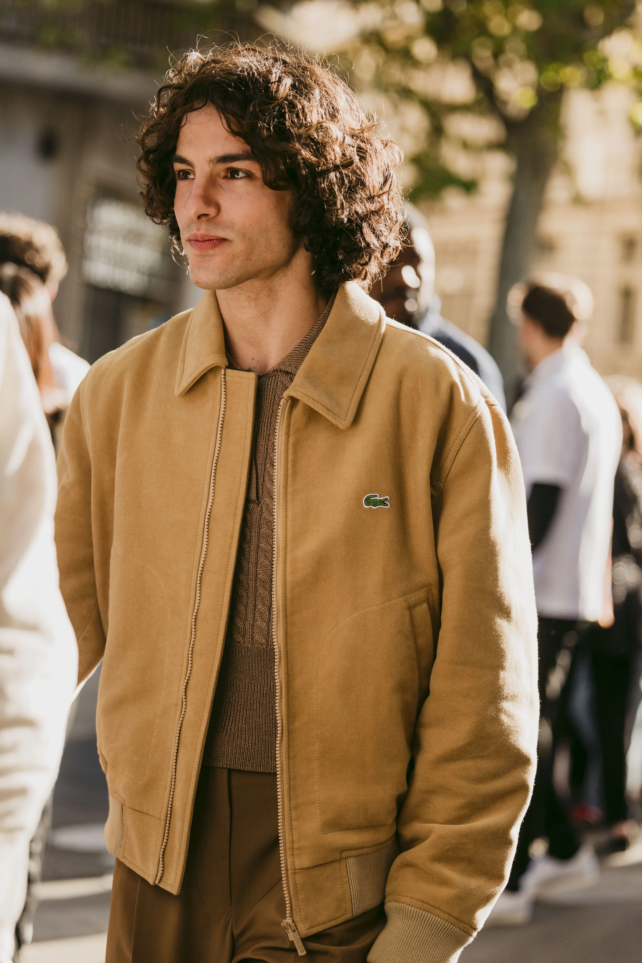In house street style for Lacoste