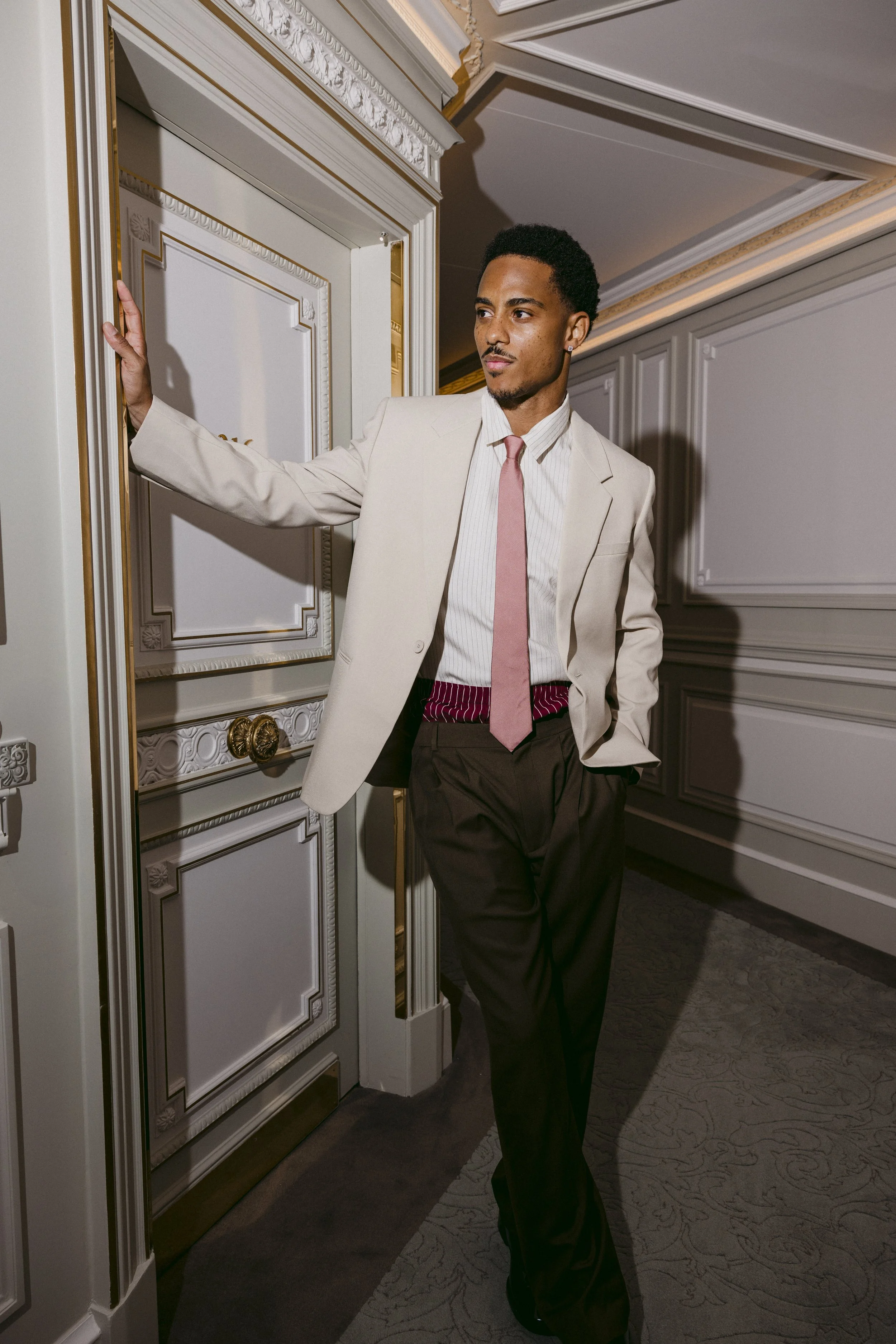 Get ready with me with Keith Powers x Saint Laurent